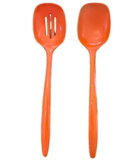 Orange Mepal Melamine Rosti of Denmark Hutzler Slotted Spoon 532 & Serving 526