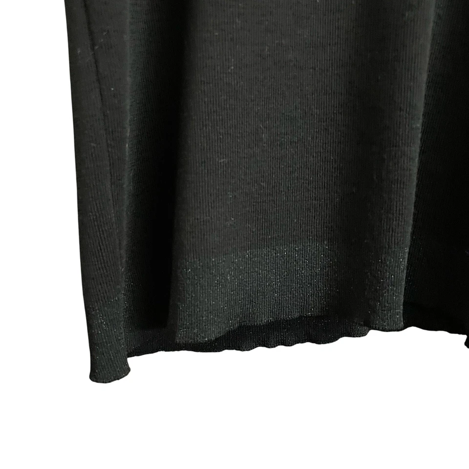 Top Chanel Vintage Mezcla de Lana Tejido Cuello en V Logo Negro Mujer 46/EE. UU. 14 COMO ESTÁ Foto 4 de 4