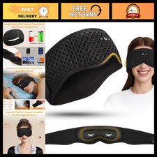 Bluetooth Sleep Mask with 3D Detachable Eye Cover HD Sound Headphones