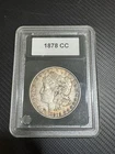 1878 Morgan Silver Dollar CC Carson City United States Coin F / VF Details toned