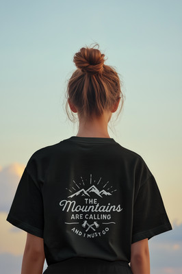 Outdoor Mountain Graphic Tee  The Mountains Are Calling  Wanderlust Camping Hiki