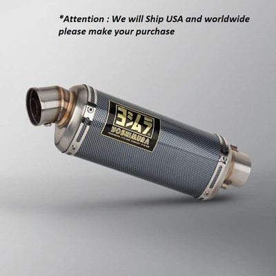 51mm Universal Motorcycle Yoshimura Exhaust Muffler Escape 310 370 440 mm Pipe