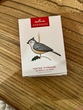 Hallmark Keepsake Ornament 2022 Beauty of Birds Tufted Titmouse #18 18th The