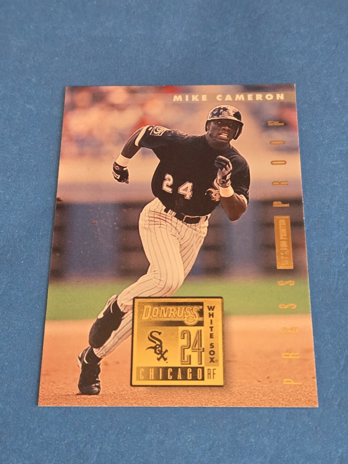 MIKE CAMERON - 1996 DONRUSS BASE SET CARD #378 - PRESS PROOF PARALLEL CARD