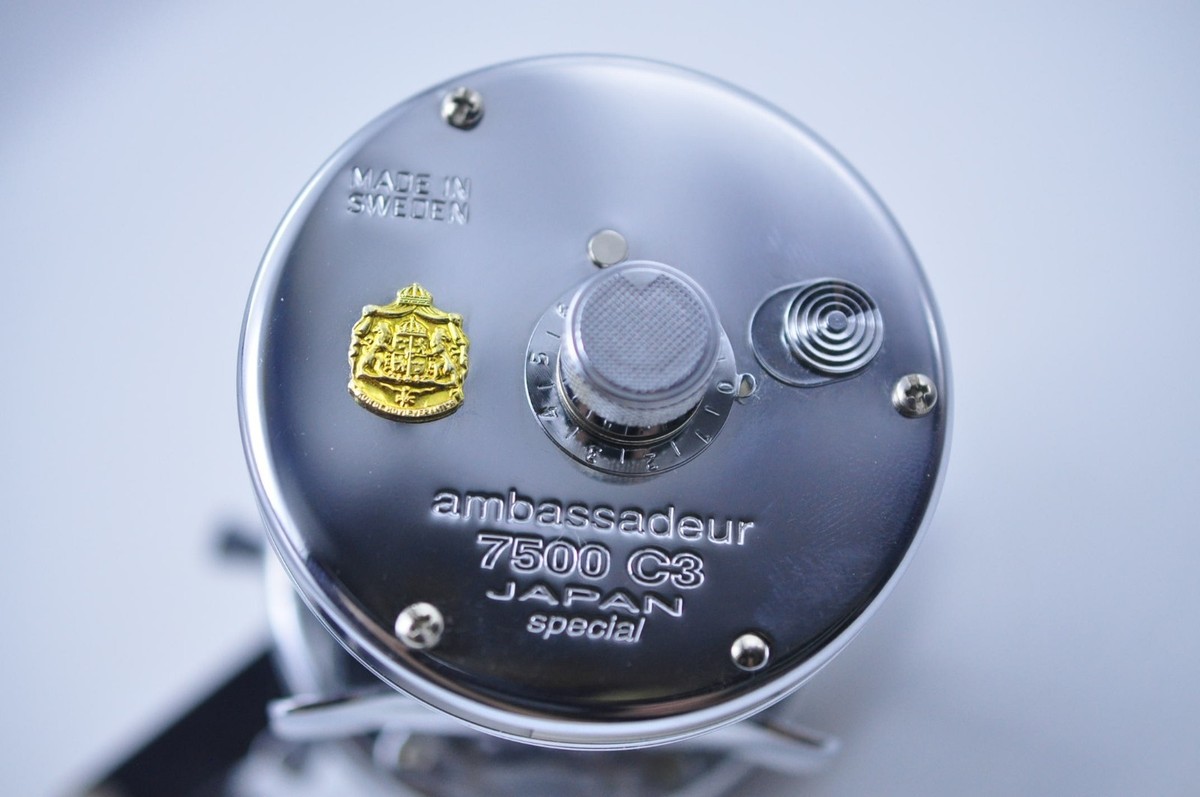 Abu Garcia Ambassadeur 7500C3 Chrome Japan Spceial BaitCasting