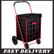 Handy Laundry Shopping Cart Liner 18x15x24 Waterproof Black Cover Straps