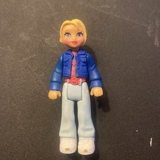 Fisher Price”Sweet Street Go Anywhere Teen Girl”Blonde Hair/Blue Coat