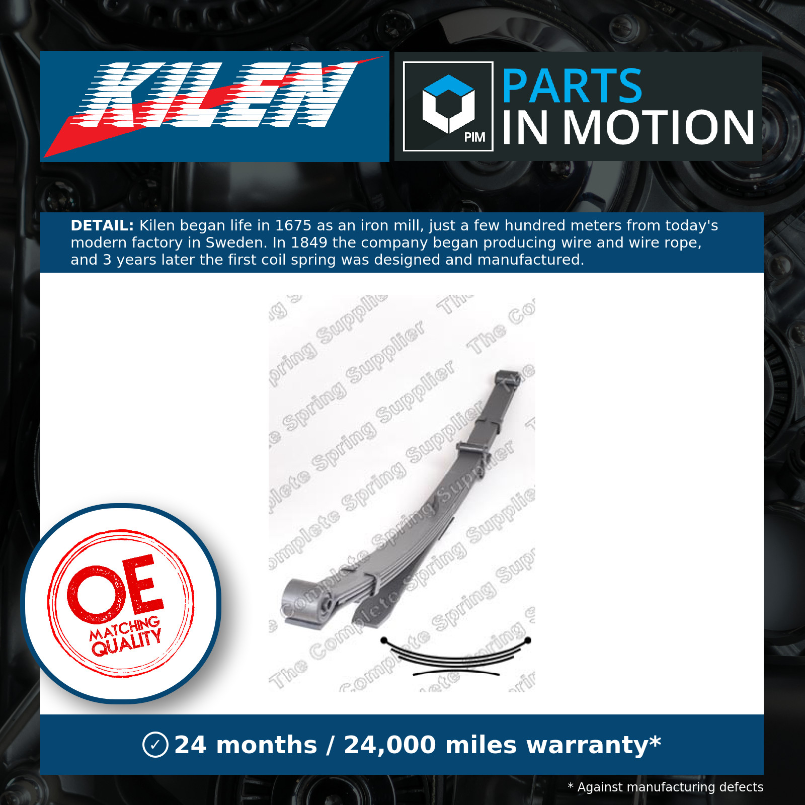 Leaf Spring fits NISSAN NAVARA D40 3.0D Rear 2010 on V9X Suspension Kilen New