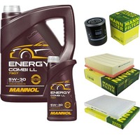 Mann Inspektionspaket 6L Mannol Energy 5W-30 FüR VW Passat 2.8 4Motion Skoda