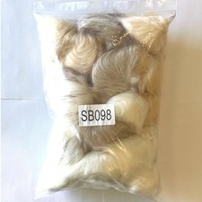 24 Faux Fur POM POMS for Hats DIY Fluffy Balls White Light Colors Elastic Loop