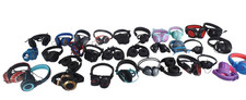Lot of 32 Wired Different Brands Headphones - Free Shipping.