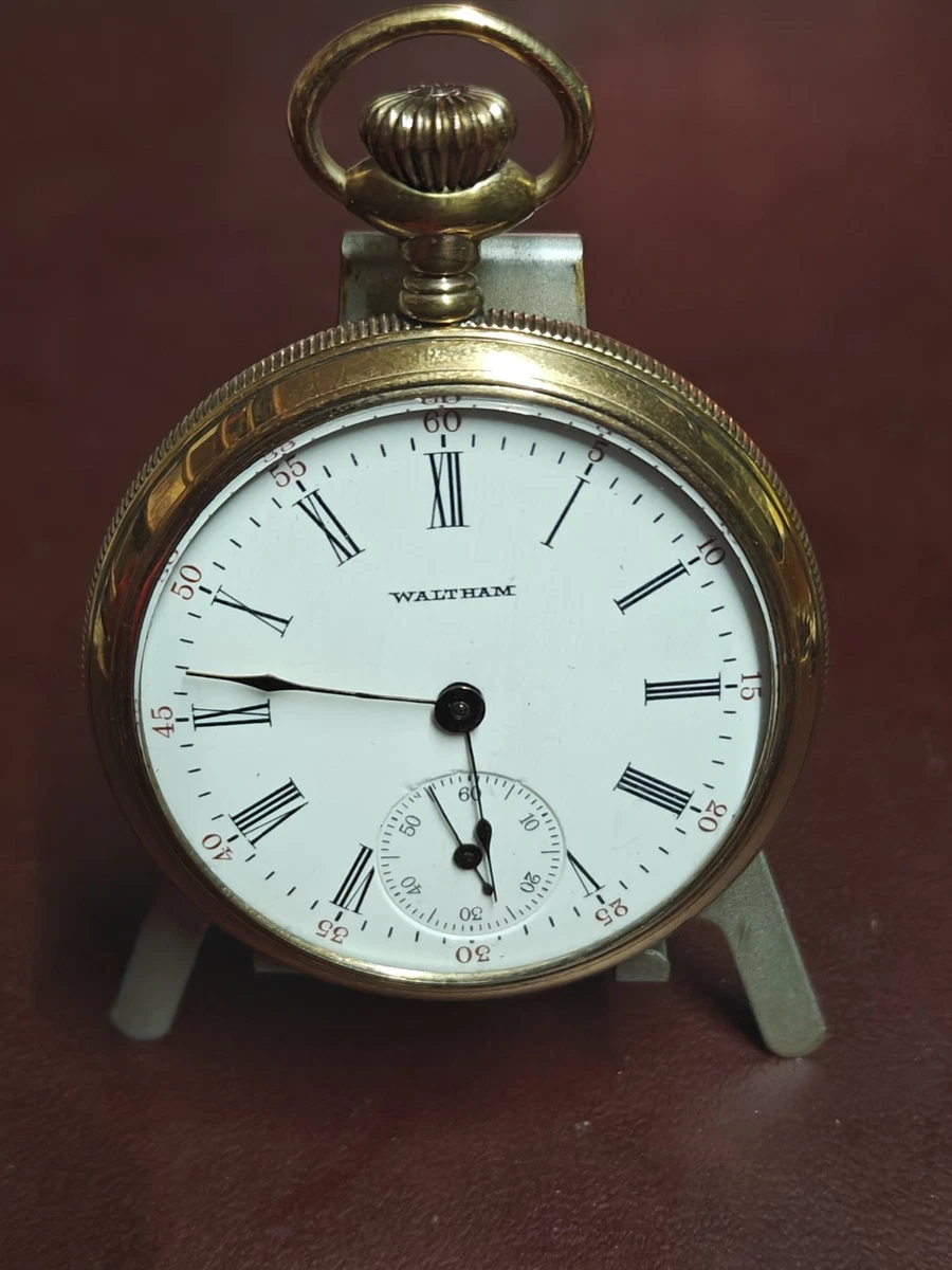 Waltham Open Face Pocket Watch Pocket Watches with Chronograph
