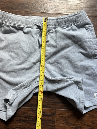 Pantalones Cortos Katin Para Hombre Medianos Azul Claro Pana Cordón Cintura Elástica Informales 6" - Imagen 7 de 8