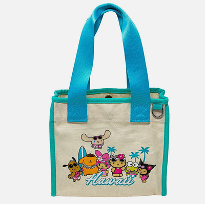 ABC Stores Hawaiʻi: Hello Kitty & Friends Mini Canvas Tote Bag Blue NEW