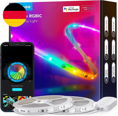 Govee LED Strip RGBIC Pro 20M, Smart LED Streifen Funktioniert Mit Alexa Und Goo