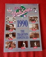 1990 World Series Official Program MLB, Cincinnati Reds - Oakland Athletics