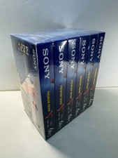 SEALED Pack of 6 SONY VHS T-120VF 246m Tapes