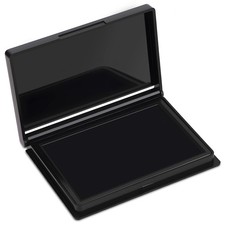 4x2.5 Inch Black Felt Stamp Ink Pad For Rubber Clear Stamps Office Crafting