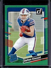 2023 Panini Donruss Dalton Kincaid Press Proof Green RC Rated Rookie #308 Bills