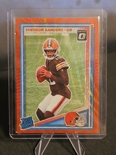 2025 Panini Donruss - Rated Rookie Shedeur Sanders #306 Optic Preview Red Wave