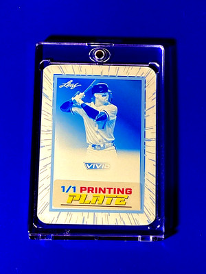 Bobby Witt Jr 1/1 Print Plate 2024 Leaf Vivid Baseball Royals 1 of 1 Cyan SP A