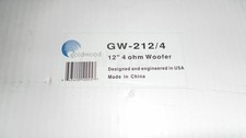 Goldwood Sound GW-212/4 OEM 12" Woofer 240 Watts 4ohm Speaker Brand New in Box