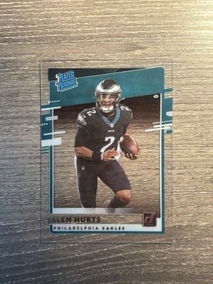 2020 Chronicles Donruss Clear-Cut Jalen Hurts RC Rated Rookie Eagles