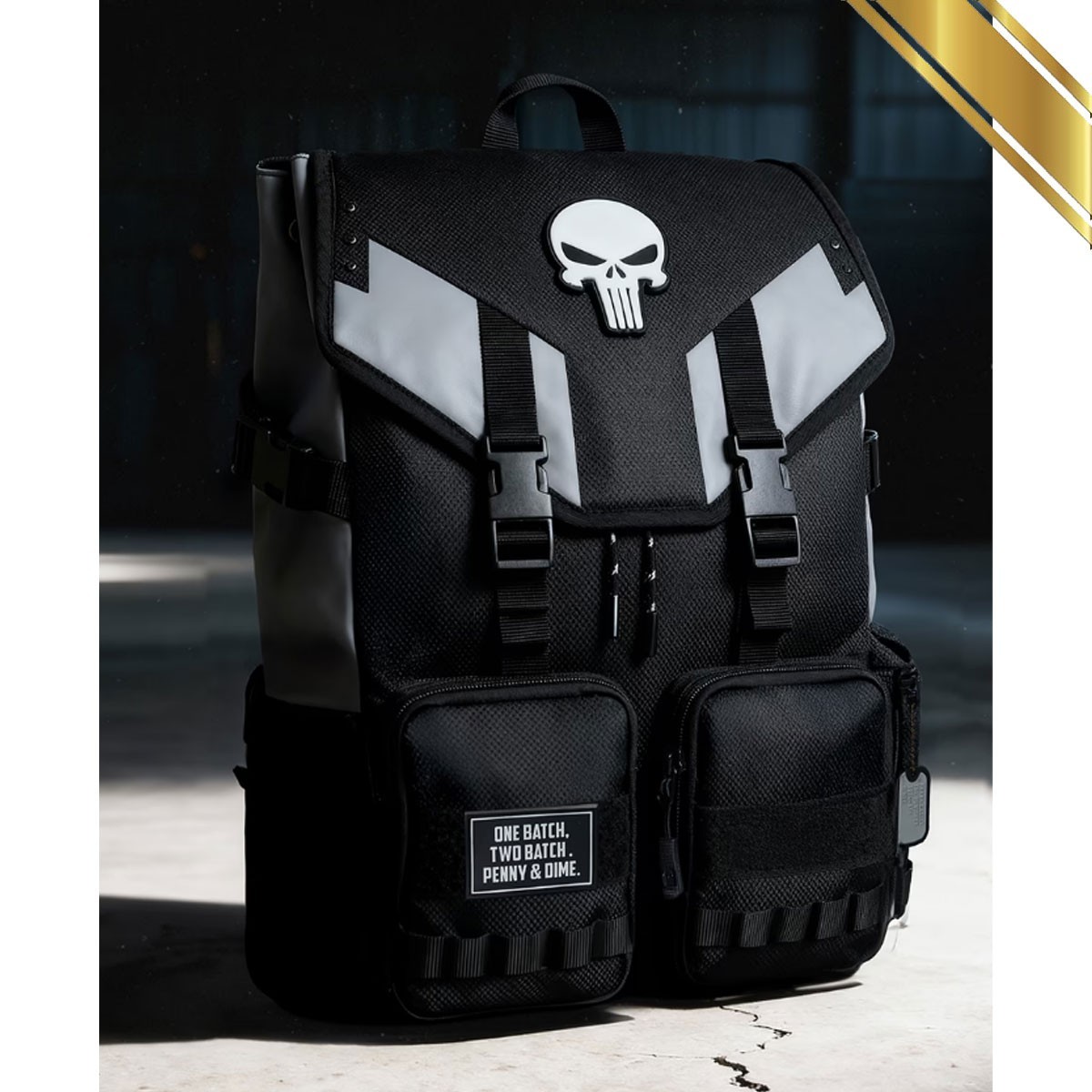 Marvel Punisher Tactical Gear Backpack Limited Edition Black - Official Licensed