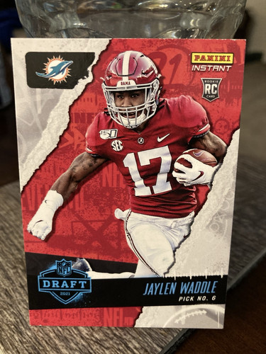 2021 PANINI Instant NFL DRAFT NIGHT - Jaylen Waddle #6 - Dolphins - 1/1075