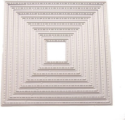 8Pcs/Set Diffrent Size Stiched Nesting Square Dies Square Frame Cutting Dies for
