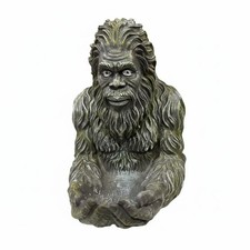 Woodland Giant Bird Feeder Hand-Painted Details Sasquatch Statue Feeder