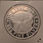 1 ozt 999 pure silver Trump's, "Fight! Fight! Fight!" round (IZ95)