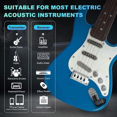 2 Stück drahtloser Gitarrensender für Geigens Wireless Gitarrensystem
