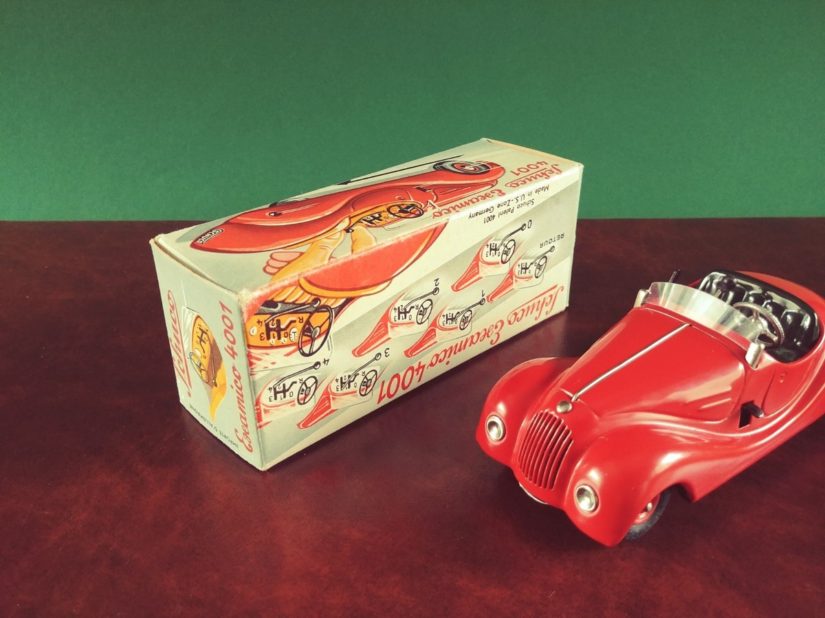 1950's US Zone Schuco #4001 Examico Tin Wind-up BMW 328 Tinplate w
