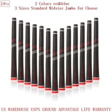 13PCs Golf Club Grip Golf Grip Anti-Slip Standard Midsize Jumbo -Blue  Red