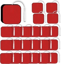 22 PCS 2X 2 Tens Unit Electrode Pads Compatible with Auvon Tens 7000 Muscle S