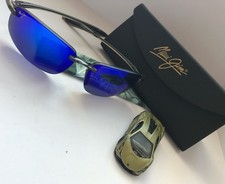 Maui Jim B407-11 Ho'okipa Sunglasses Grey Frame / Blue Hawaii Polarized Lenses