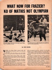 THE RING Magazine Article Page Vintage Boxing Joe Frazier Buster Mathis 1968