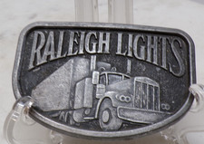 1970s Raleigh Lighters Trucker Open Road Long Hauling CB Belt Buckle
