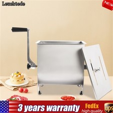 Mezclador manual de carne de 20 lb máquina mezcladora manual de salchichas de carne de acero inoxidable con mango