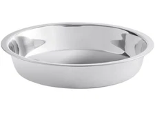 Choice Deluxe 4 Qt Round Chafer Food Pan Stainless Steel Pack Of 6