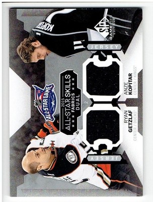 Ryan Getzlaf & Anze Kopitar 2015-16 SP Game Used All-Star Dual Fabrics #AS216 