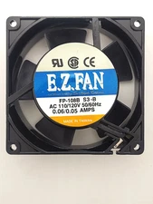 FP-108B-S3-B, EZ FAN 92mm x 25mm 120V AC Cooling Fan ~ 24 CFM
