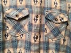COUNTRY BLUES Cream Button-Up Southwest Top, Lace Bootie Panel Sz S NEW — photo 5