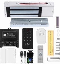 Door Access Control System Kit Set with 1200lbs Electric Magnetic Lock, RFID ...