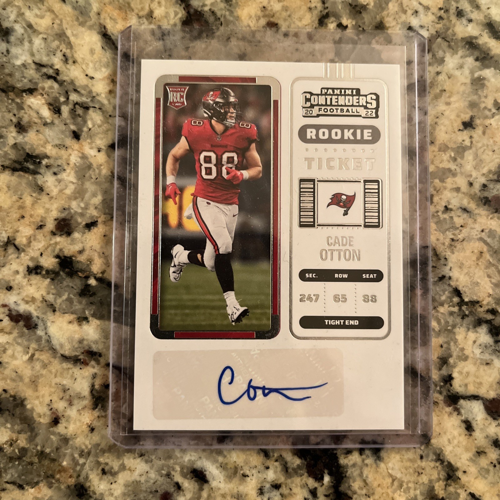 2022 Panini Contenders CADE OTTON Rookie Ticket Auto RC #201 TB Buccaneers