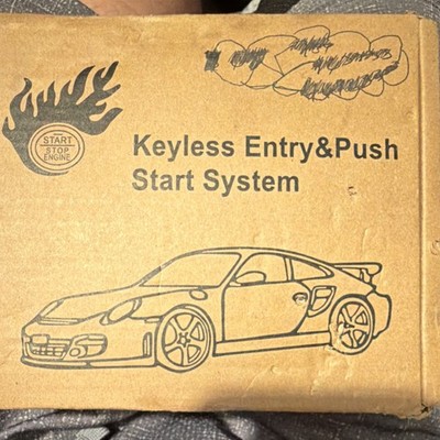 12V Smart RFID Push Engine Start Button kit & Keyless Go System Push Start Cars