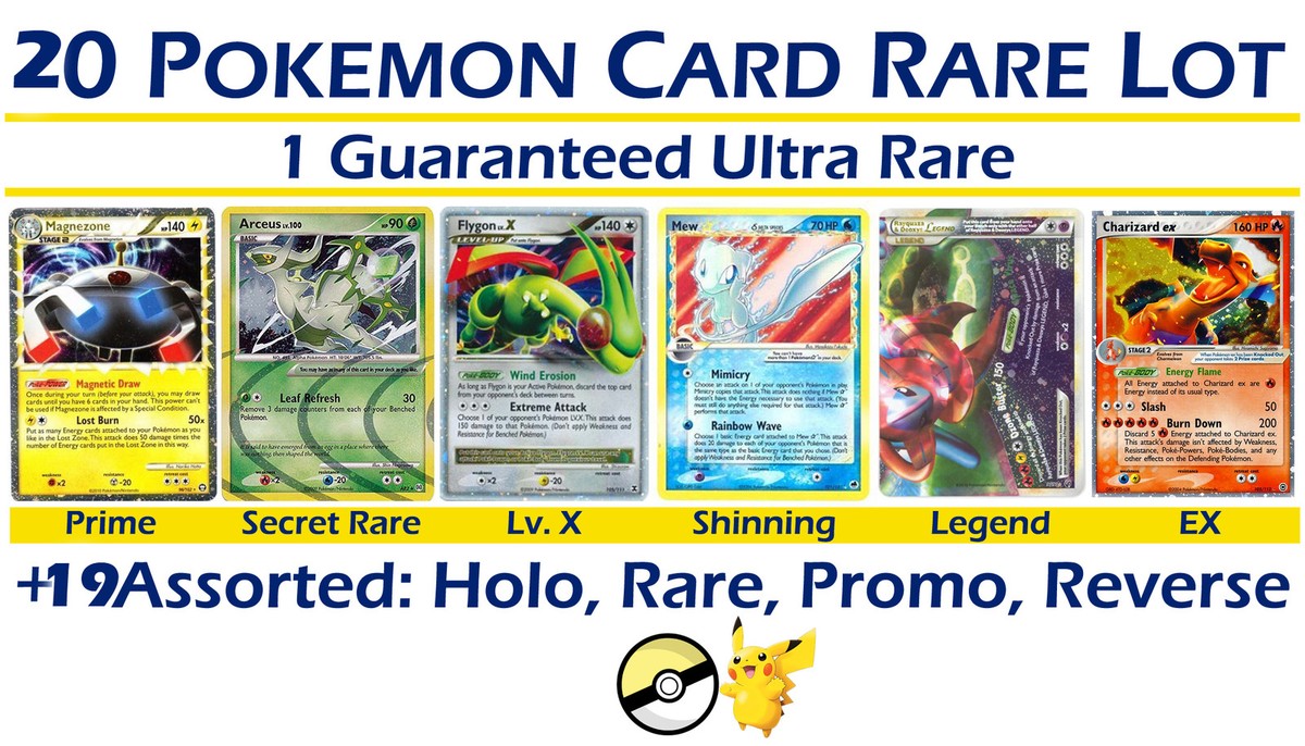 20X ULTRA RARE Pokemon Card Bundle All Cards RARE/HOLO/REV - Foto 12