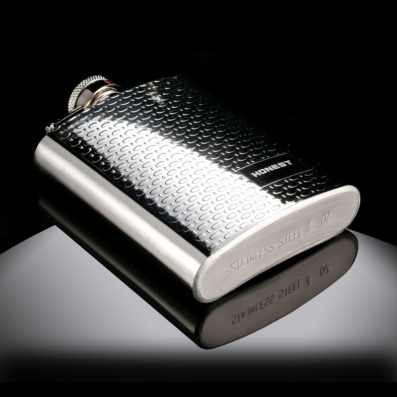 4 Oz Flask Leakproof Drinking Flask with Funnel Stainless Steel Flask