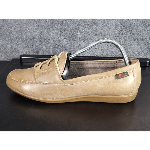 Bass Leather Carla Clay Loafers Casual Comfort Walking Shoes Tan Women Sz 9.5W